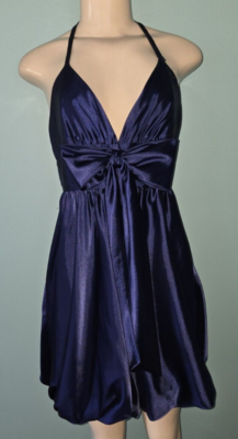 grey dress pants blue jacket Boden Girls Bubble Hem Party Dress in Blue main image 0