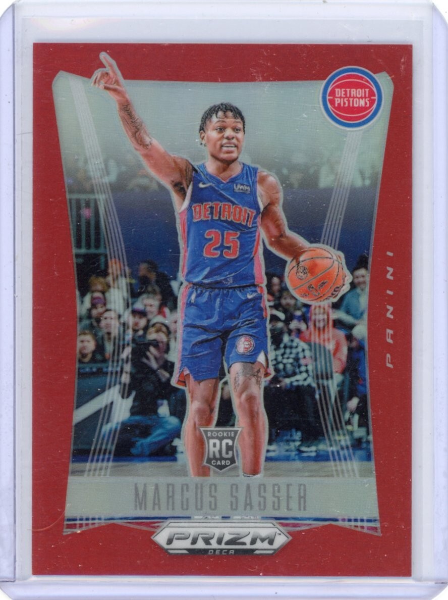 Marcus Sasser 2023-24 Panini Prizm Deca Red /199 #134