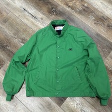 Swingster Pioneer Proud To Be A Farmer Green Jacket Made in USA Large