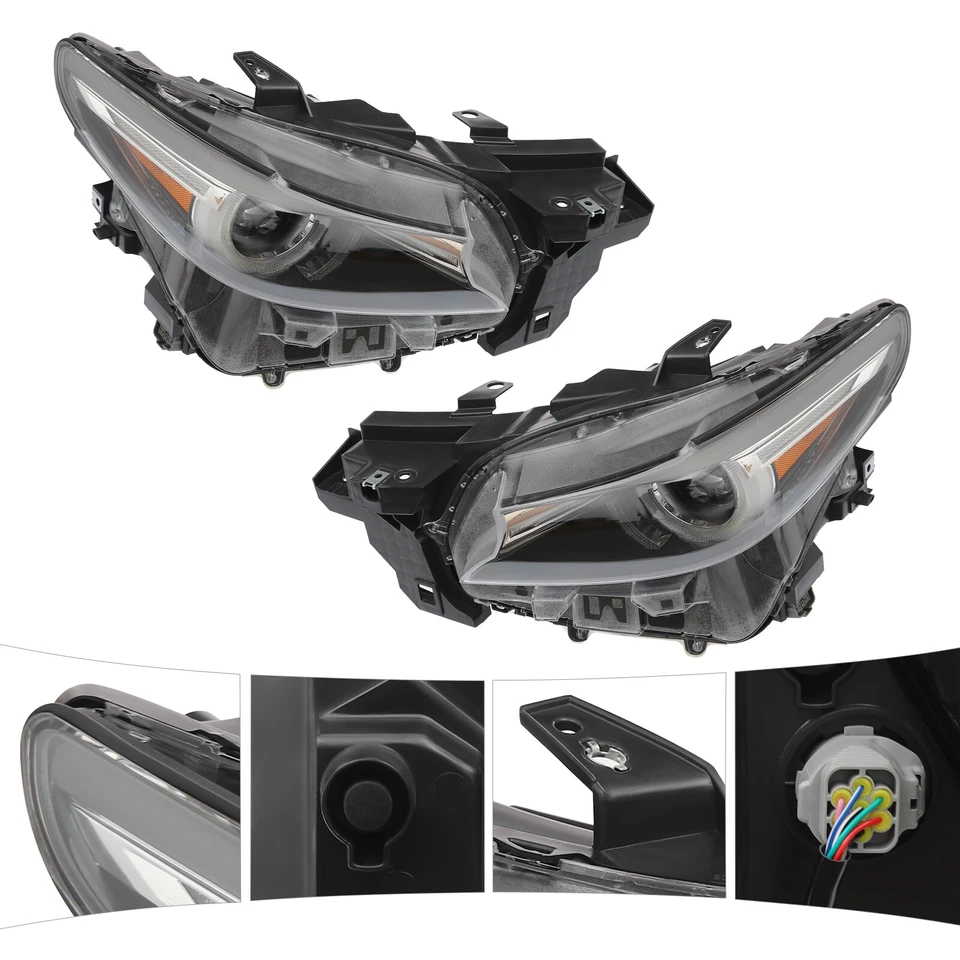 For 2016-2023 Mazda CX-9 Adaptive LED Headlights Headlamps w/AFS Left/Right Side Foto 3 de 4