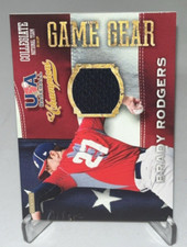 2013 Panini USA Baseball Champions Game Gear Jersey Patch Brady Rodgers #5