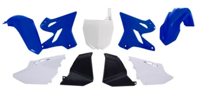 Set Plastique Carénage Restyling Yamaha YZ 125 250 2002 - 2014 Bleu & Blanc - Photo 1/2