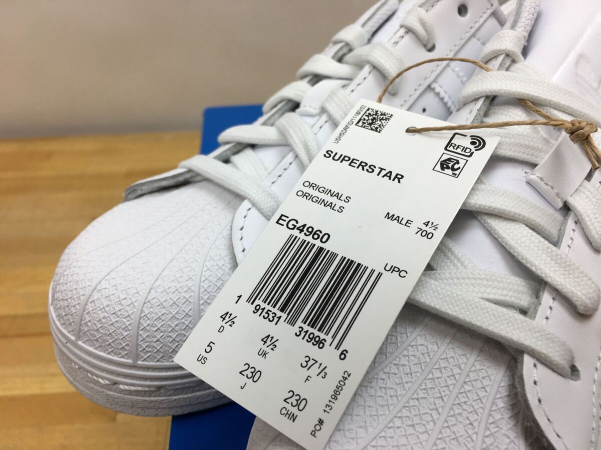 adidas Superstar EG4960 Triple White SZ 5 NEW | eBay adidas Superstar EG4960 Triple White SZ 5 NEW | eBay