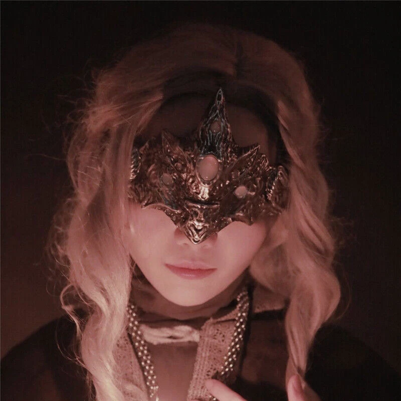 Dark Souls III Priestess Fire Keeper Eye Mask PU Eyemask Halloween Cosplay Prop - Image 4 of 4