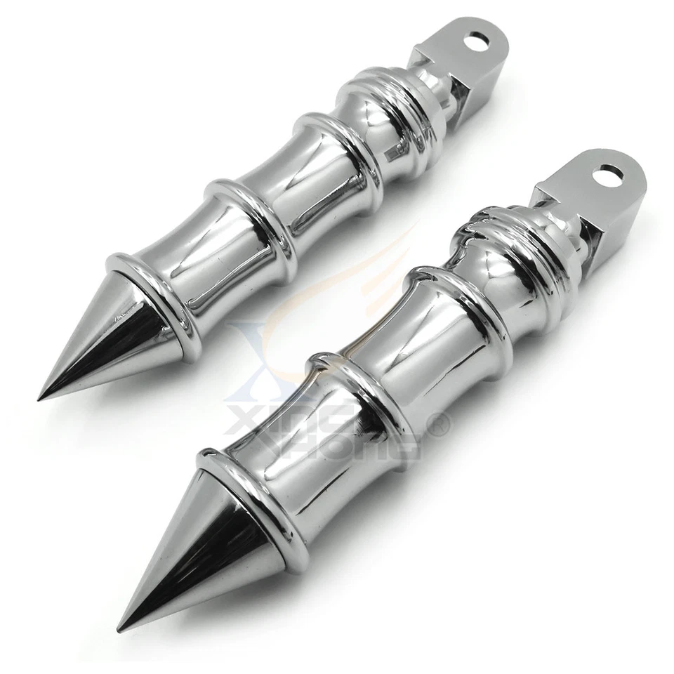 Для Honda Fury VT1300 Shadow Phantom Spirit cruiser Хромированный Шип Бамбуковая Подножка - Изображение 4 из 4