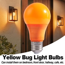 Led Yellow Bug Light Bulbs Physical Mosquito Repellent Lamps Bulb 9w Globe 220v