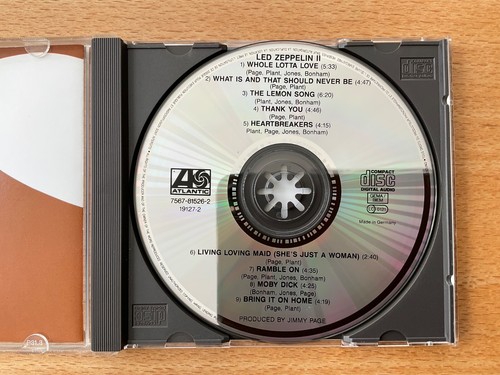CD Led Zeppelin - Led Zeppelin II Early press Atlantic, Made in Germany, sgut vg - Foto 5 di 5
