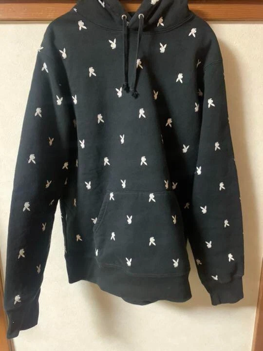 Sweat à capuche noir Playboy Bunny Supreme 2015 taille M OCCASION 202502M