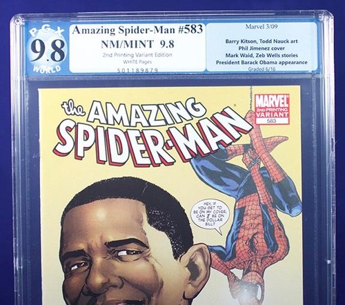 AMAZING SPIDER-MAN #583 ALL 5 Obama Variants PGX 9.8 NM/MT Near Mint/Mint +CGC!! - Picture 5 of 11