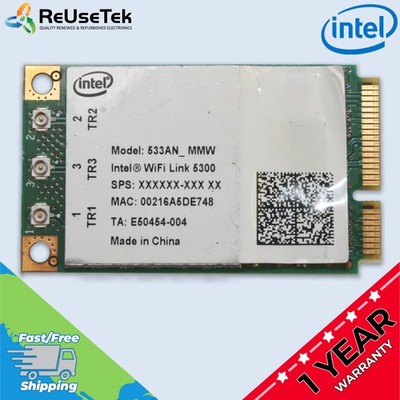 INTEL WiFi Link 5300 Mini PCIe Wi-Fi Card 450Mbps 2.4GHz & 5 GHz | 533AN_MMW