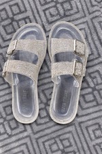 Oliver Miller Slider Clear Sandles Women's Authentic Good Condition