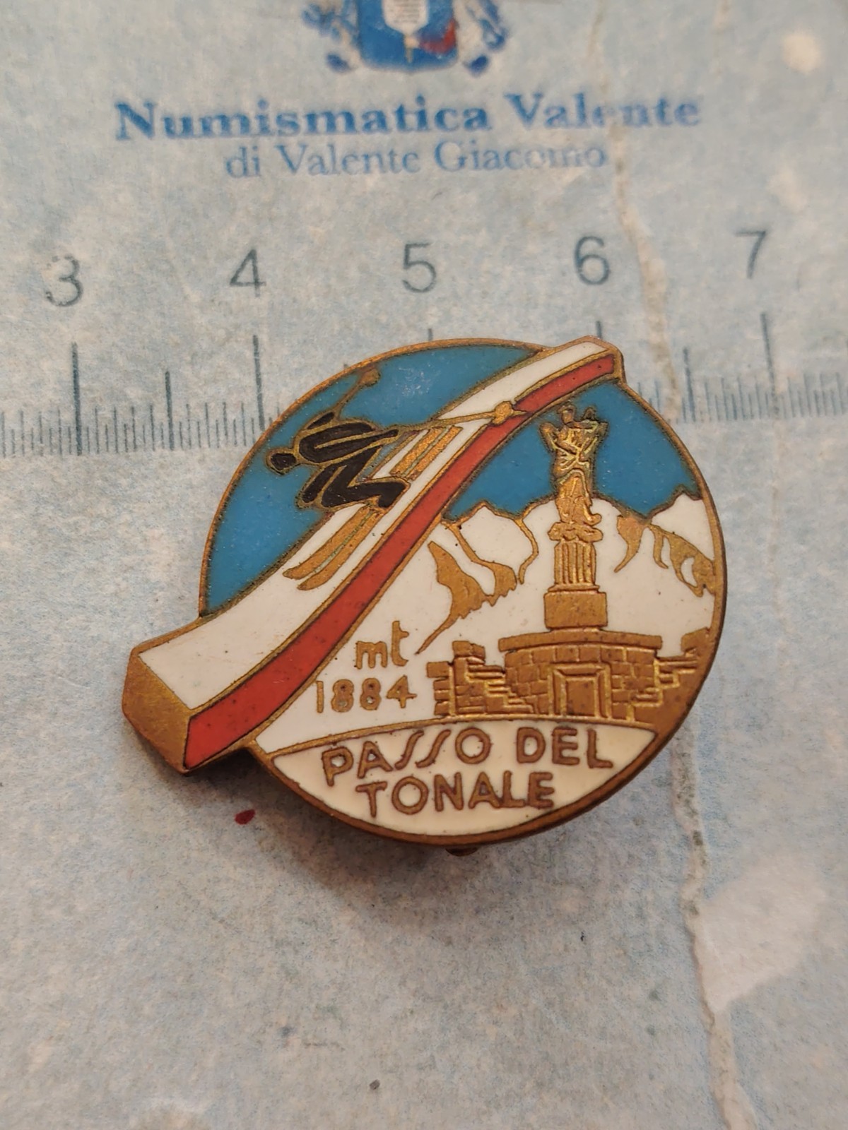 Distintivo Montagna Escursionismo Rifugio Ski, Passo Del Tonale Raro
