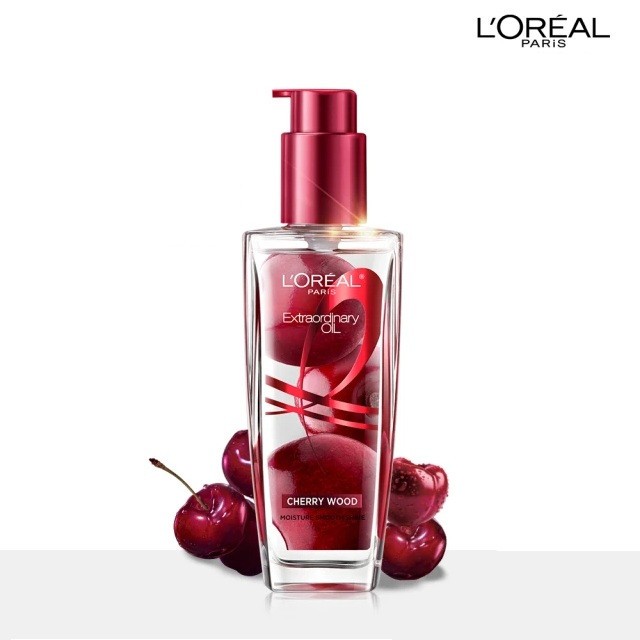 LOREAL PARIS] ELSEVE Extraordinary High Shine CHERRY WOOD Hair Oil
