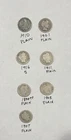 Barber Dimes - 90% Silver - Lot of 7 Dimes