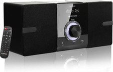 Compact Stereo System Speakers with CD Player, Bluetooth, FM Radio, Aux-In, Usb-