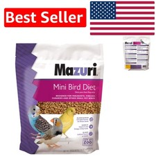 Balanced Nutrition with Ground Flaxseed for Mini Birds - 32 Oz. Easy Use Bag