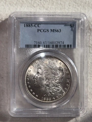 1885 CC Morgan Dollar MS63