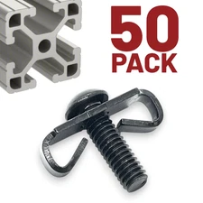 End Fastener Assembly | 50 Pack | Aluminum Extrusion Tslot | 10 Series | 3381