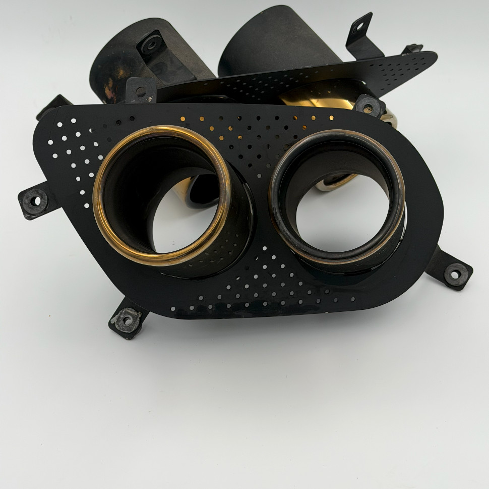 IPE Titanium Gold Exhaust tips for Ferrari 812