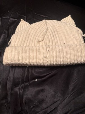 Charles Jeffrey Loverboy Off-White Chunky Ears Beanie