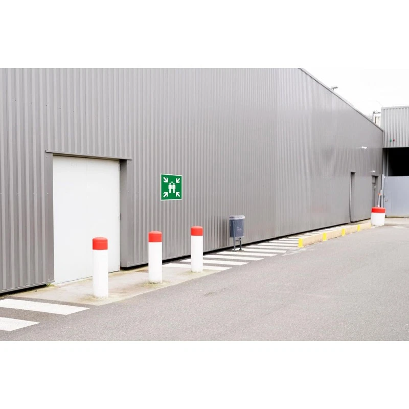 Panneau - Point rassemblement - 30x30cm - Vert/blanc - PVC - Signalétique - Photo 2/2