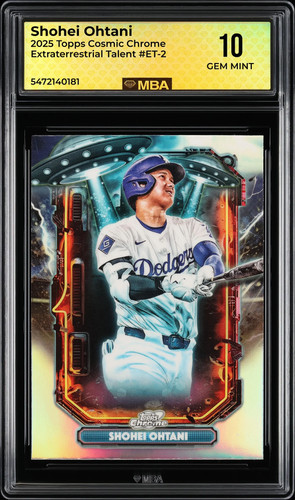 2025 Topps Cosmic Chrome Extraterrestrial Talent Shohei Ohtani #ET-2 MBA 10 Gem