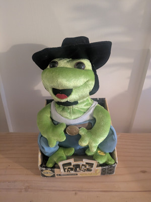 Gemmy Frogz Country Singing Frog ''Save A Horse Ride a Cowboy''