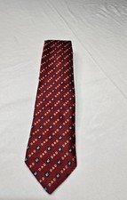 Mens Neck Tie "Dad" Maroon Fathers Day Gift Classic