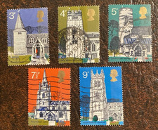 Great Britain, Sc# 671-675 Used, 1972 Churches