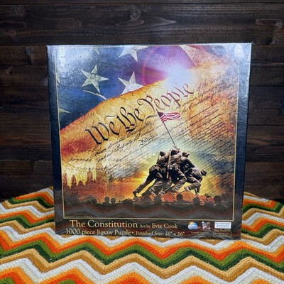 NEW The Constitution Evie Cook 1000 Piece Jigsaw Puzzle 26'' x 26'' Sealed 