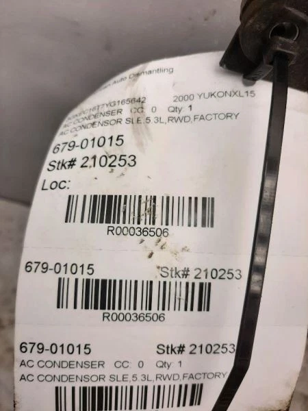 AC Condenser 00-13 Chevrolet Suburban 2500 20913752 - Image 3 of 4