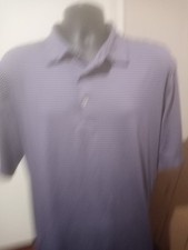 Peter Millar Polo Shirt Mens XL Purple Striped Summer Comfort Performance Golf
