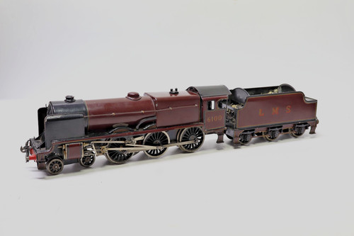 Bassett Lowke Spur 0 4-6-0 3 Schienen Elektro Vorkrieg Royal Scot LMS Maroon 6100 | Zustand: Used