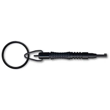 Zak Tool ZT11P ProGrip Round Carbon Fiber Handcuff Key w/ Swivel Key Ring, Black