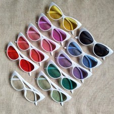 Retro Cat Eye Anti UV Spring Hinges White Tinted Pink Red Reading Glass 1.0 6