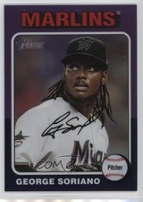 2024 Heritage High Number Hot Box Chrome Purple Refractor George Soriano 1m01