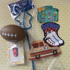 Dutch Bros Coffee Lot Sticker Pin Football Straw