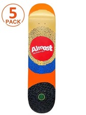 (5-Pack) Almost Logo Radiate 7-Ply 7.5" x 31.1" Skateboard Deck
