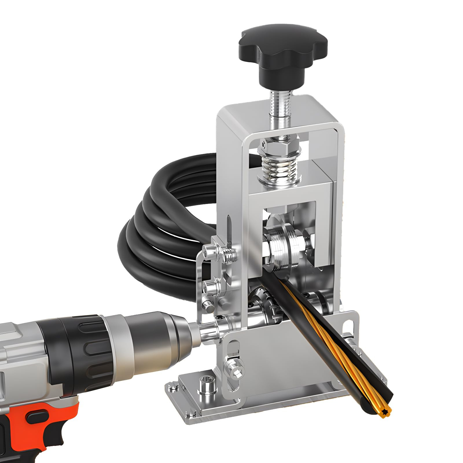 Wire Stripper Machine for Power Drill Copper Wire Stripper for Leftover Cable...