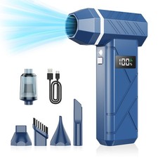 Compressed Air Duster Vacuum 2in1, 140000RPM Electric Air Duster, 4Gear Adj...