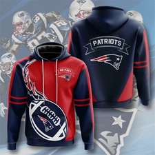 Personalized New England Football Team Patriotss Hoodie Lightweight Adults S-5XL
