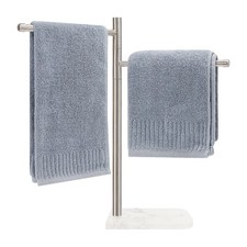 Standing Hand Towel Holder, Hand Towel Stand with Marble Base, 304 Stainless ...