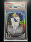 2025 Roki Sasaki Bowman Chrome Auto Diamond /100 psa 9 Dodgers