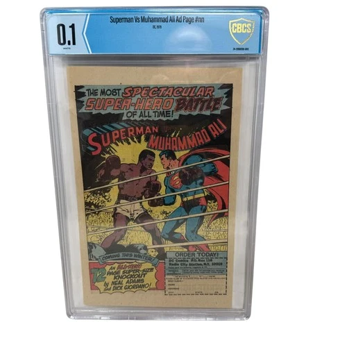 VTG 1978 DC MAD Superman Vs Muhammad Ali Ad Page Comic CBCS 0.1 Bronze Age
