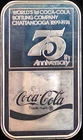 1975 Coca Cola 75th Anni Chattanooga Tennessee Bullion-0.999 Silver 1 Oz Art Bar
