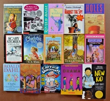 Lot of 15 BANNED BOOKS Middle Grade Challenged A Wrinkle in Time Harry Potter B2