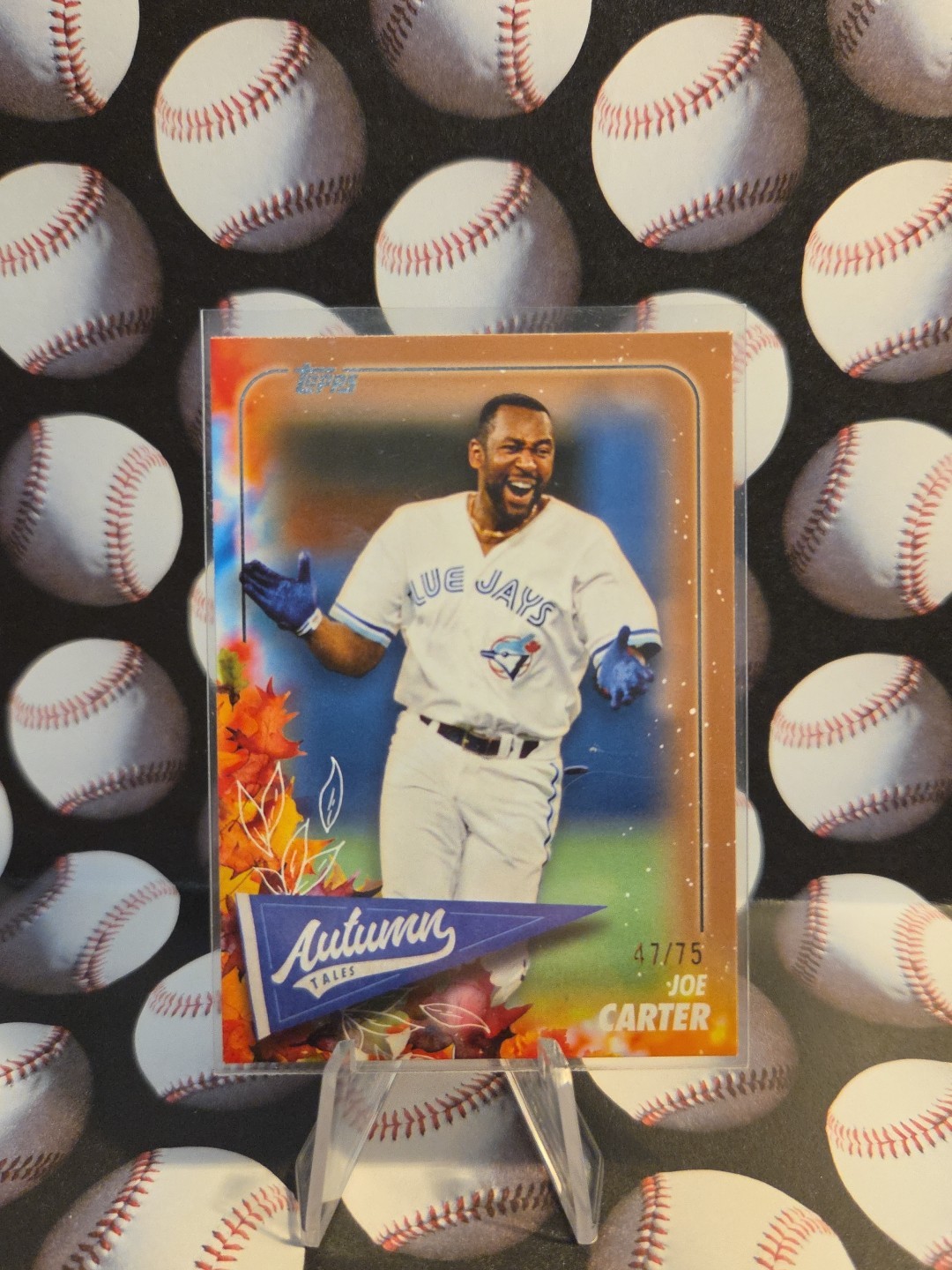 2024 Topps Update Baseball Joe Carter Autumn Tales Gold AT-1 #/75 Blue Jays