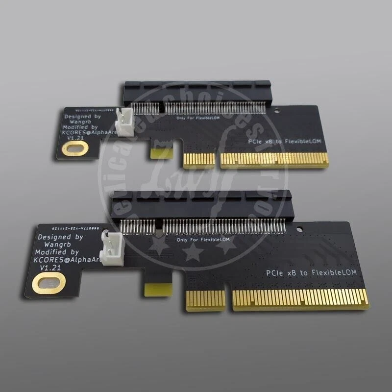 1X 331FLR 366 530 544 561 FLR CX3 ALOM PCIE X8 to FlexibleLOM Quad GbE Ethernet - Image 2 of 4