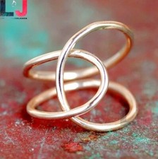 Knot Ring Women 925 Sterling Silver Stackable Love Ring Handmade Ring All Size
