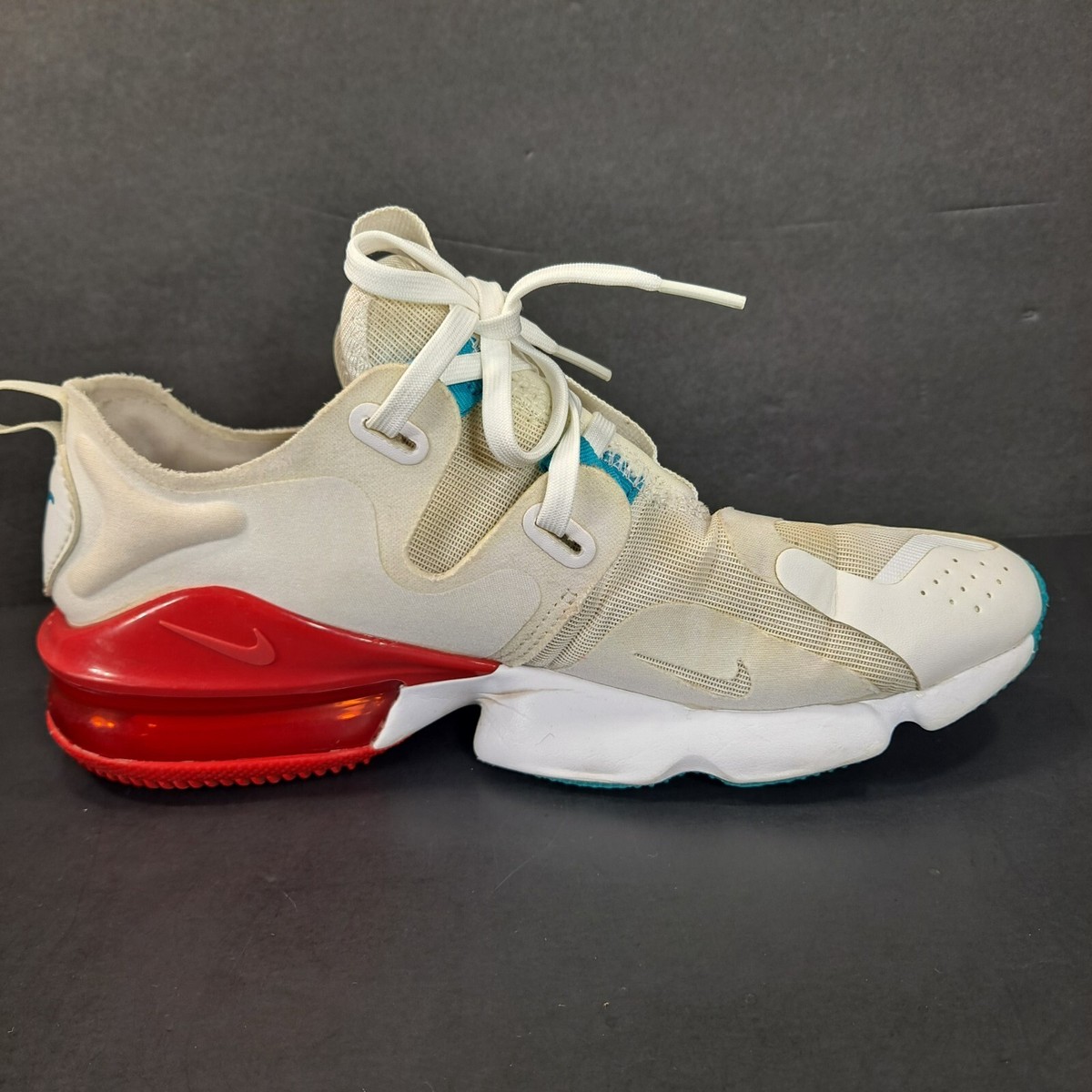 nike air max infinity white and orange